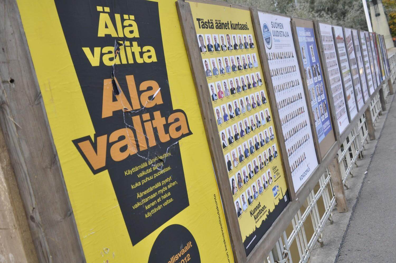 MÅNGA OSÄKRA. Av de intervjuade bara 57,6 procent vilket parti de skulle rösta på. ÅU-foto