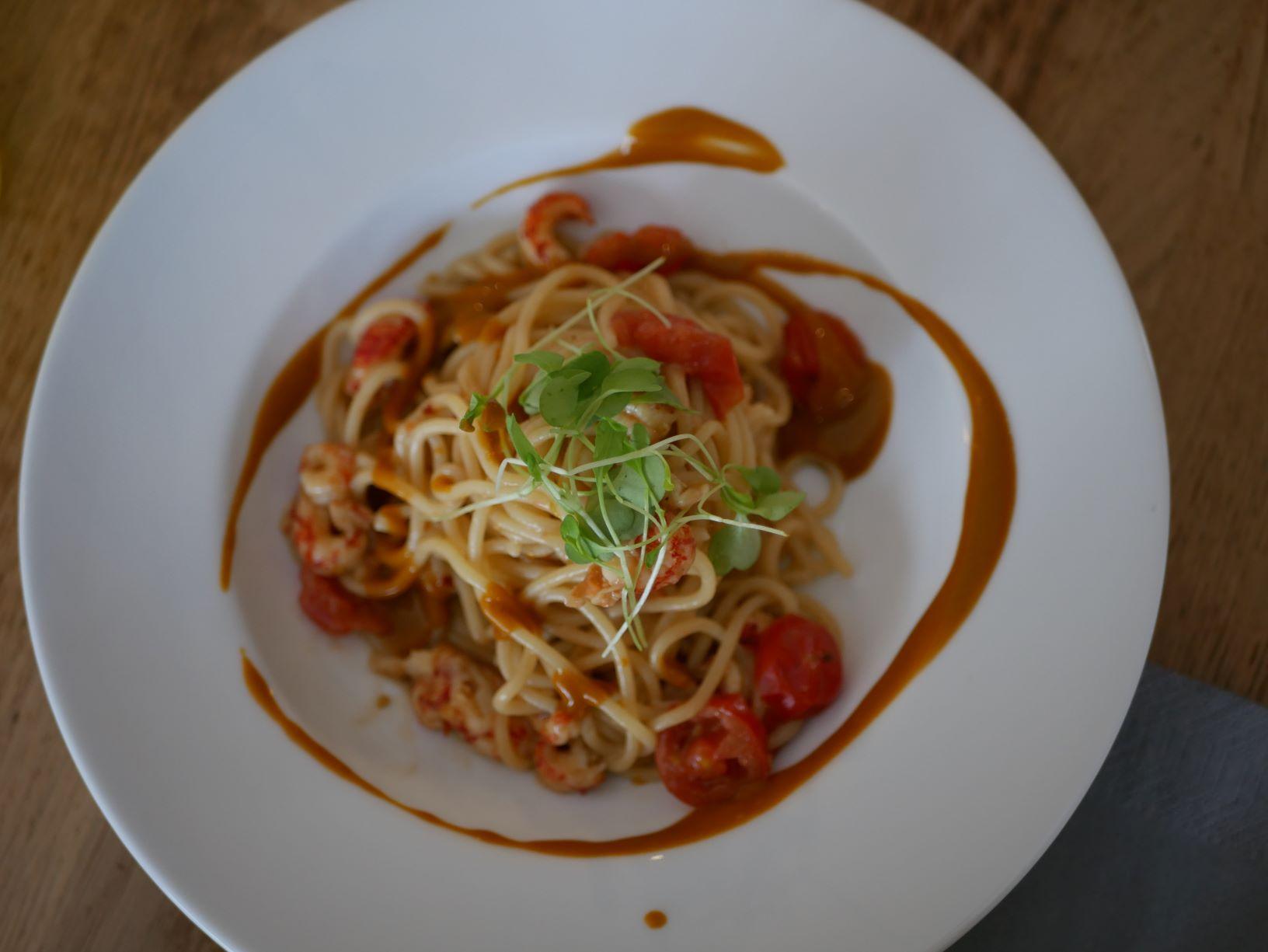 pasta på tallrik 