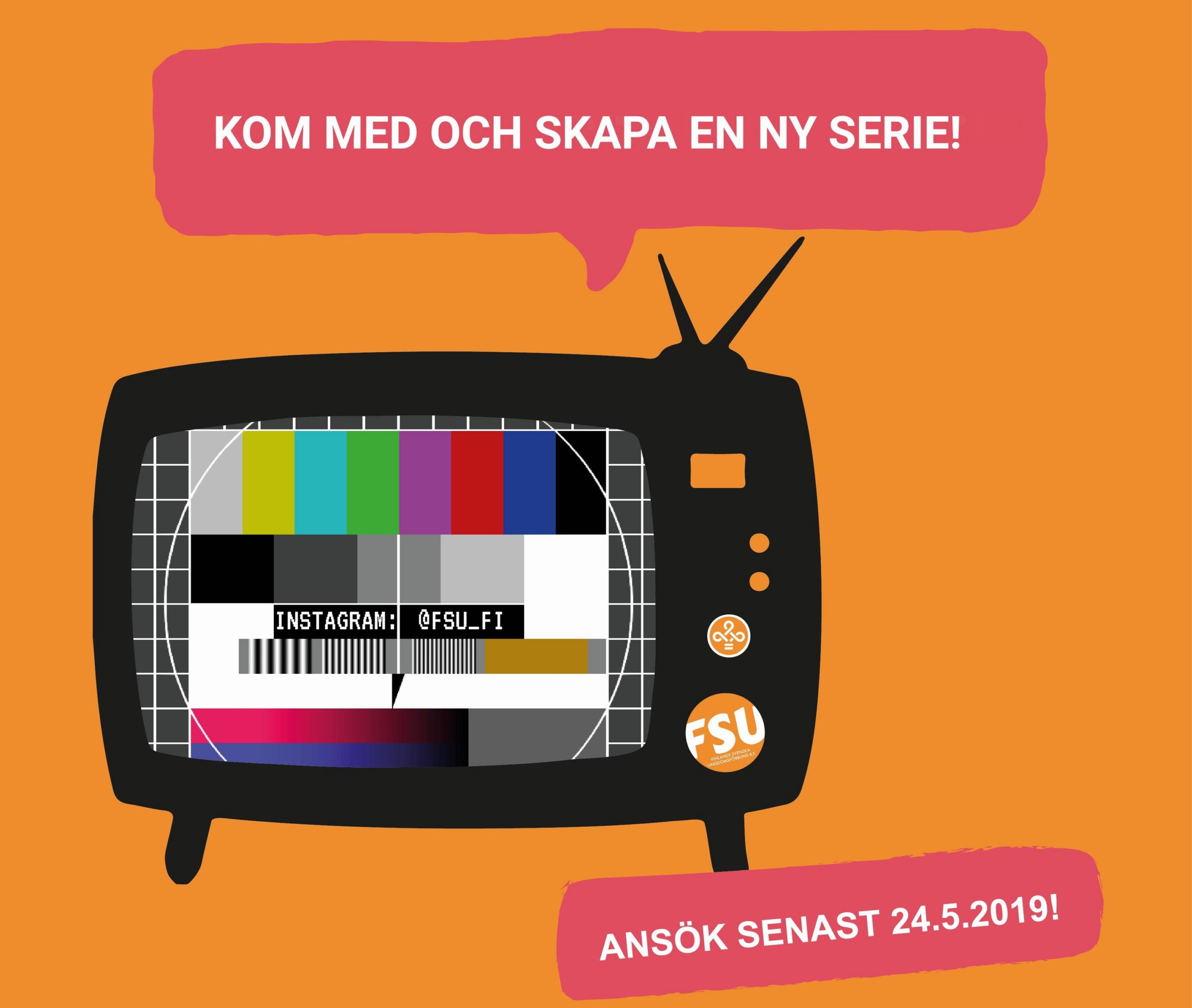 Affisch som föreställer en gammaldags tv-apparat.