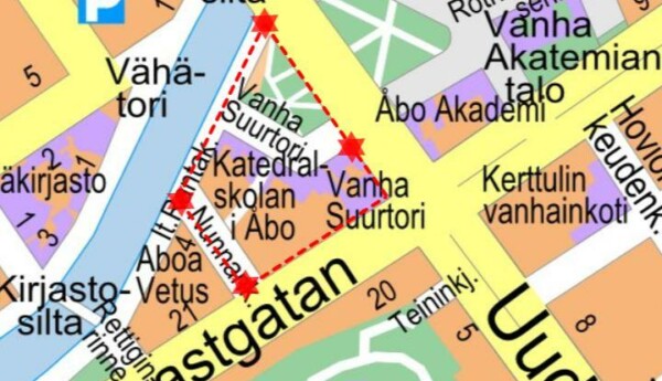 Karta över festivalområdet.