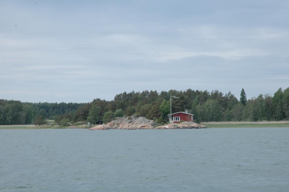 sommarstuga på ö vid havet