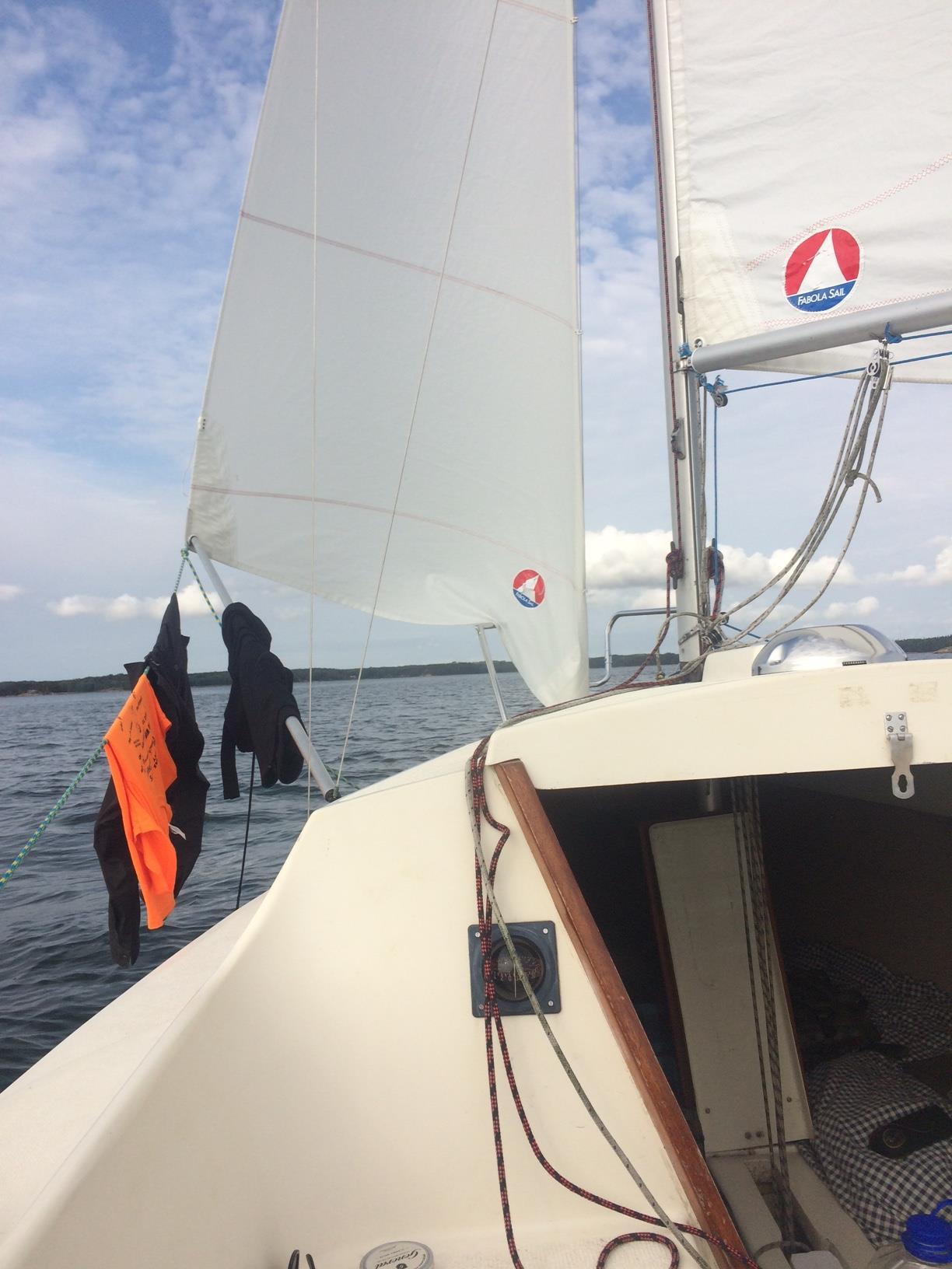 Kläder på tork. Foto: Privat