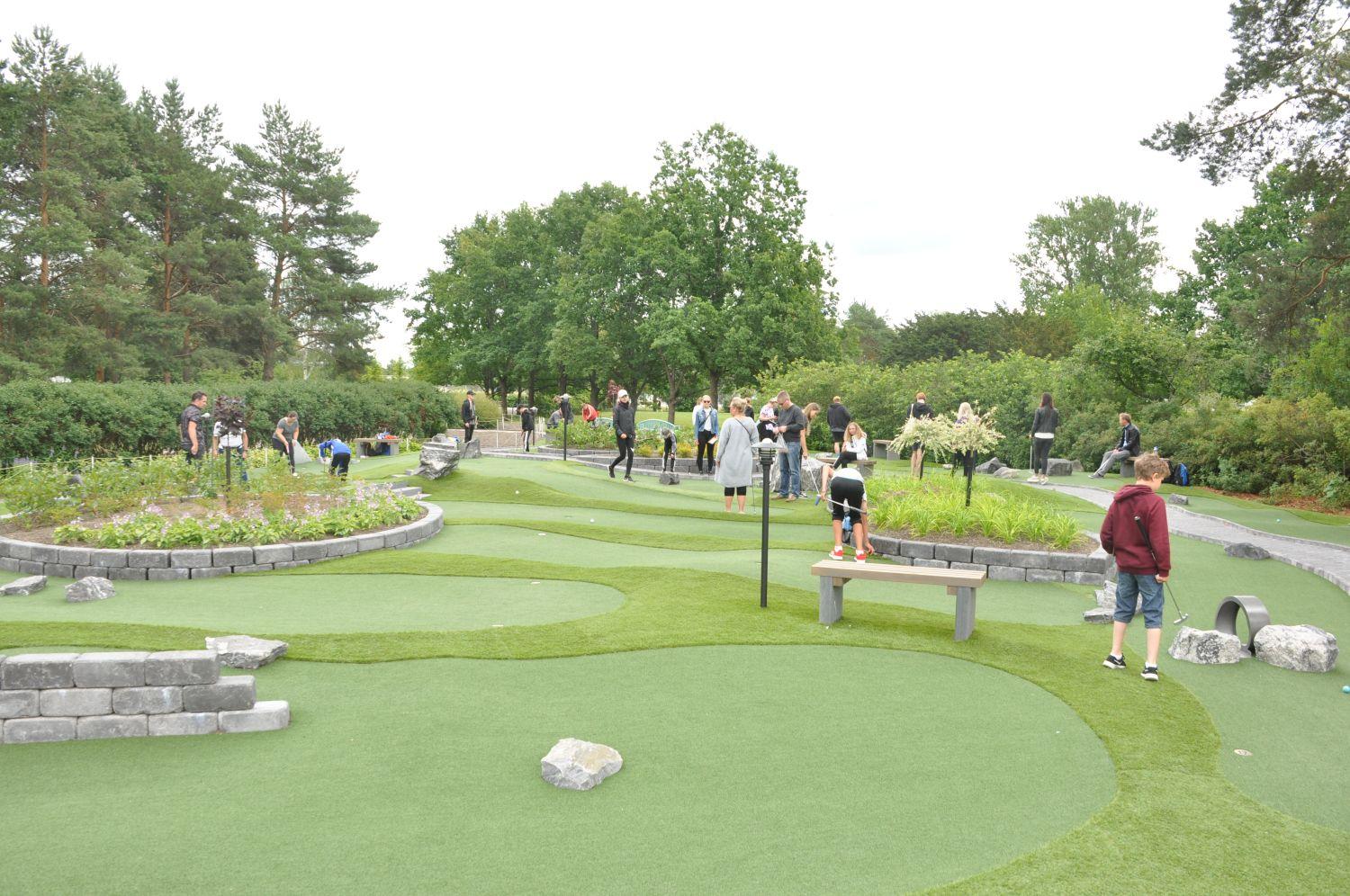 Minigolfbanan i Kuppisparken i Åbo