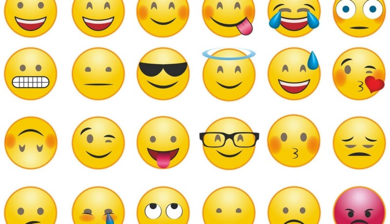 olika emojier som visar olika känslor