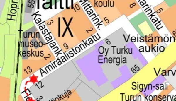 Karta över det berörda området
