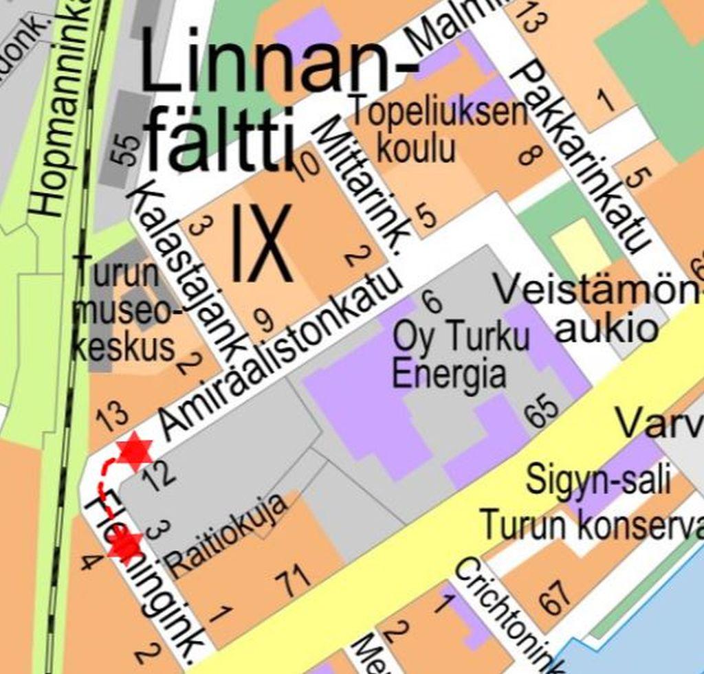 Karta över det berörda området