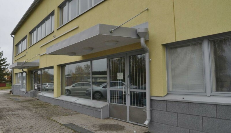 Gult tvåvåningshus
