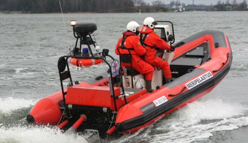 Frivilliga sjöräddare ute på uppdrag