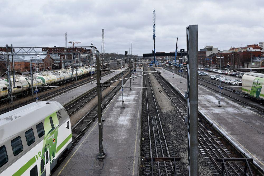 en tågstation