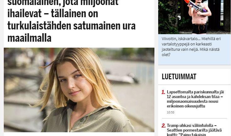 Skärmdum av en tidningsartikel.