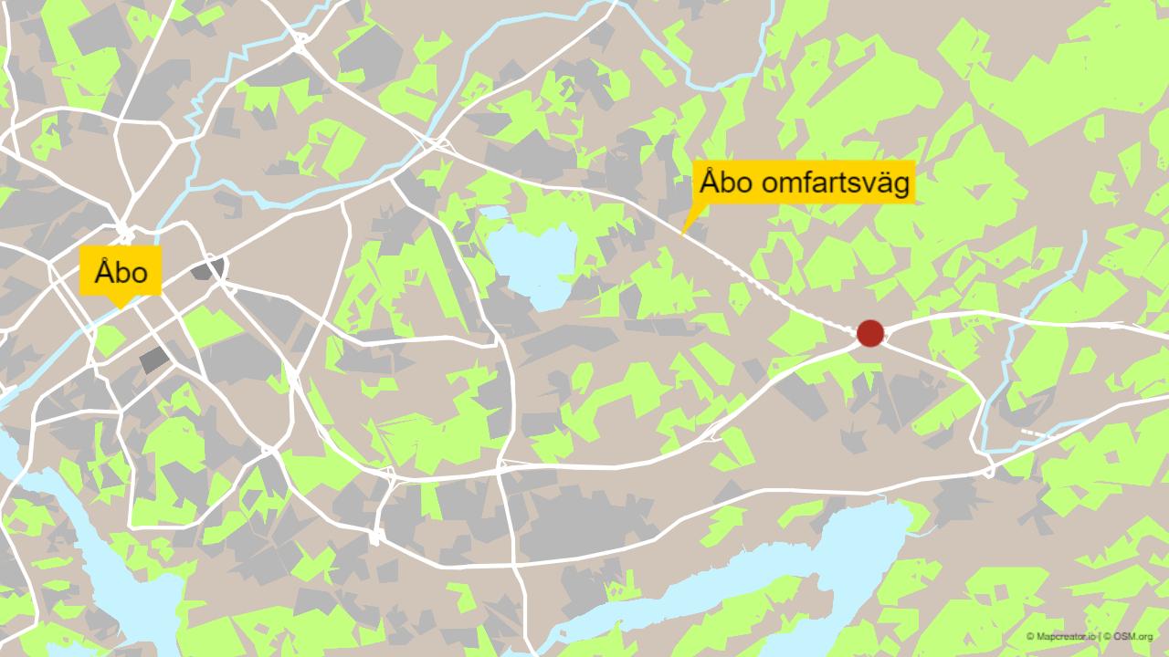 karta över åbo med omnejd