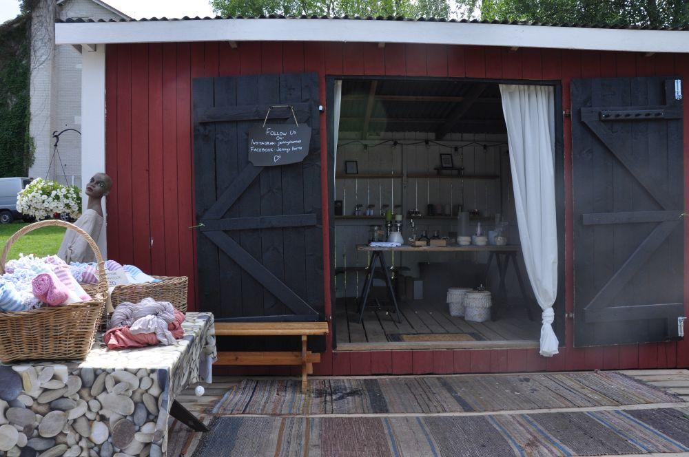 En försäljningsbod.