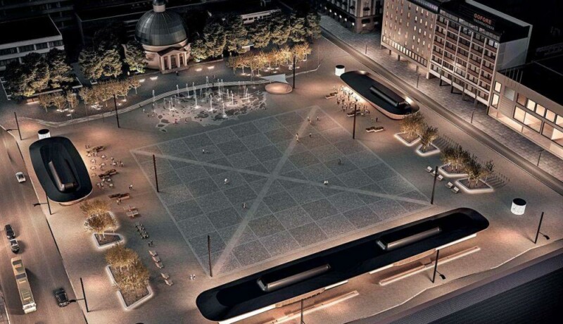Framtidsvision av Salutorget i Åbo