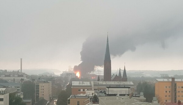 brand i stor byggnad