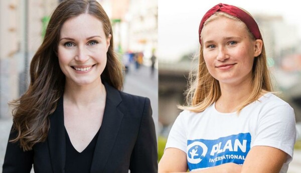Statsminister och ung kvinna