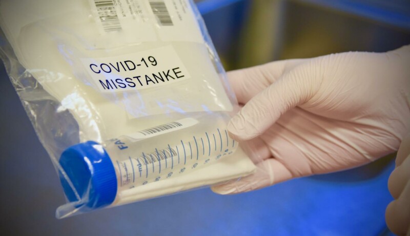 coronaprov i plastpåse
