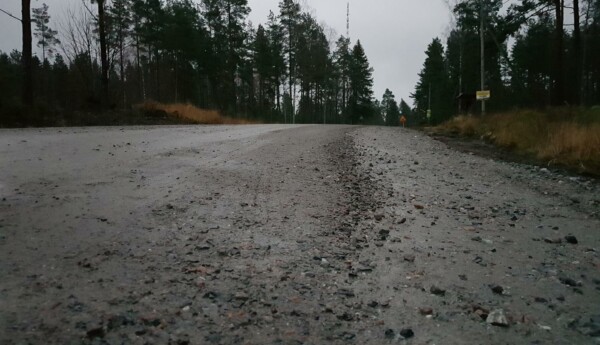 en grusväg