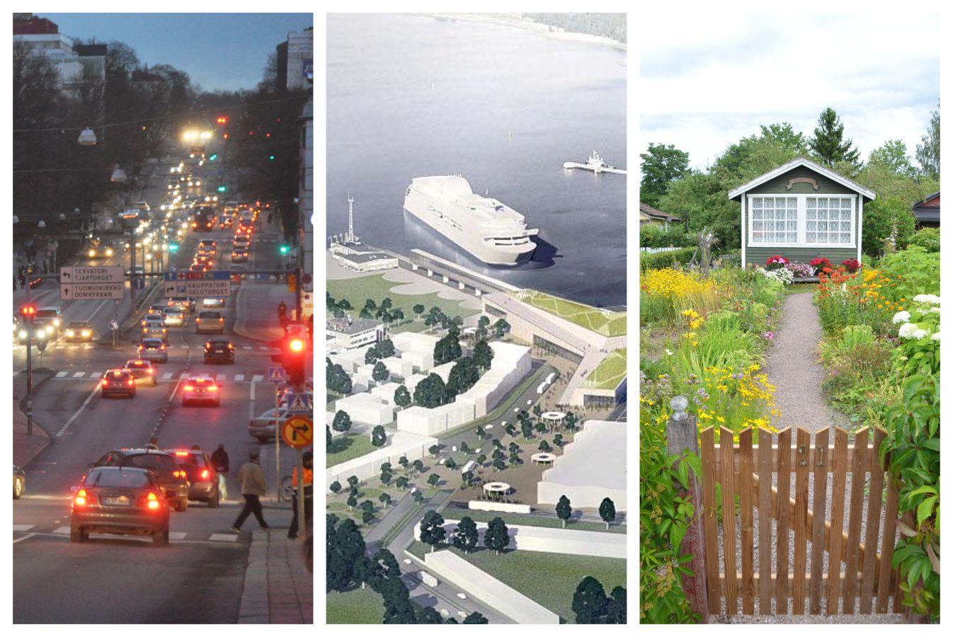 Bildkollage från Åbo stad