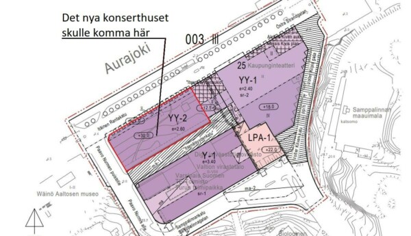 Plan för nya konserthuset i Åbo