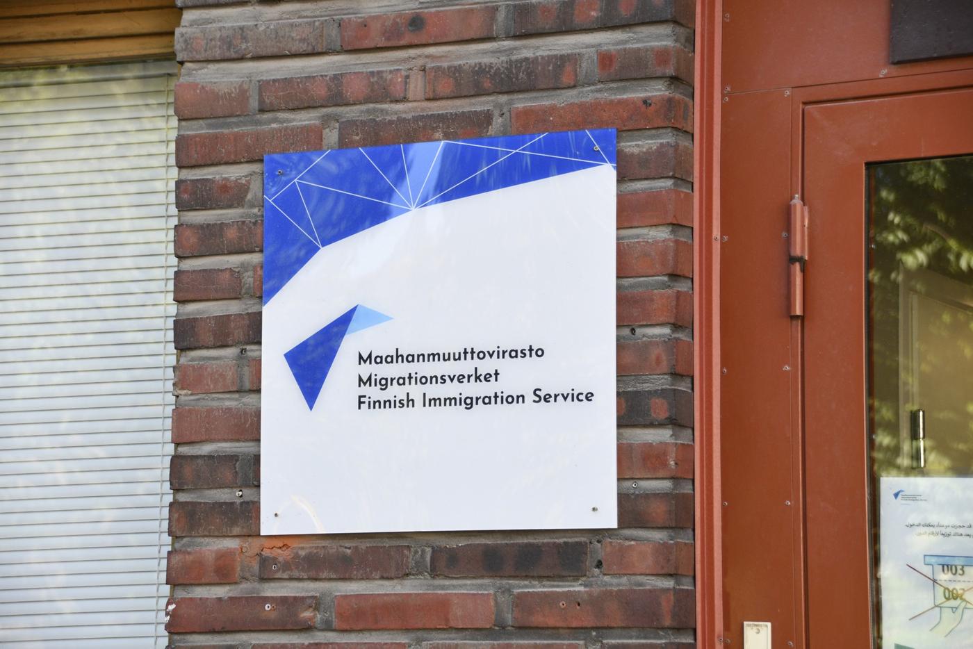 Migrationsverkets skylt