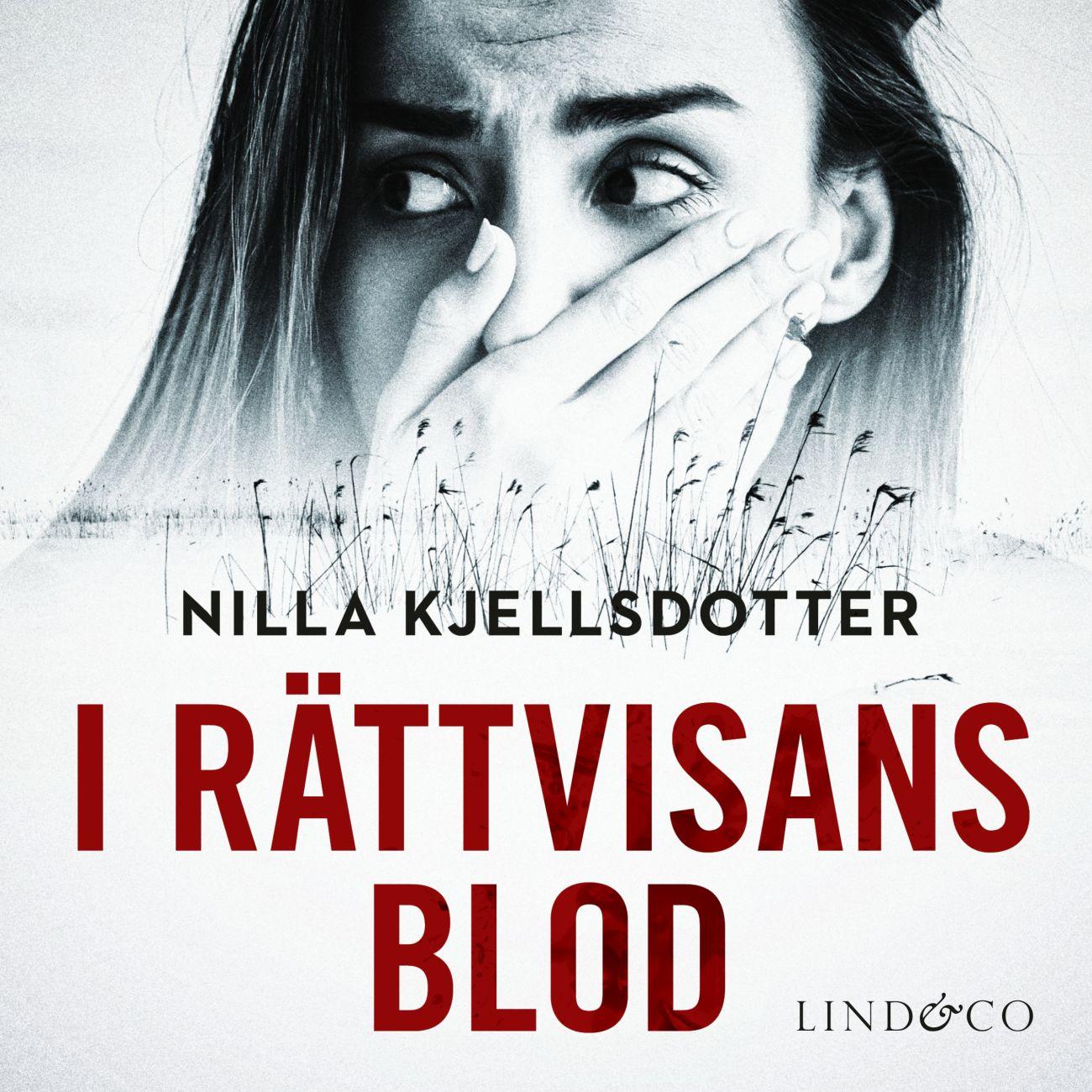 Kvinnoansikte på bokpärm