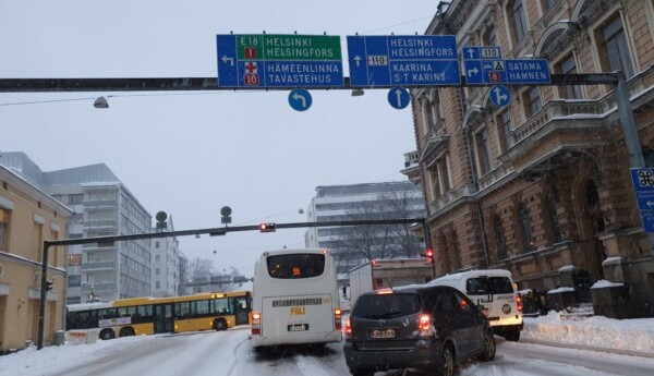 buss i trafik