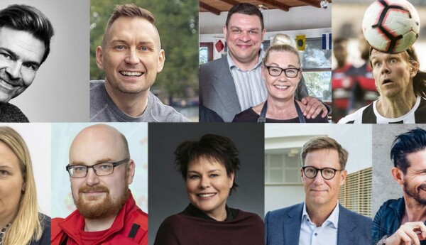 Ett collage av ansikten