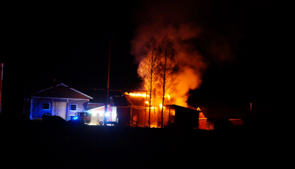 en stor husbrand