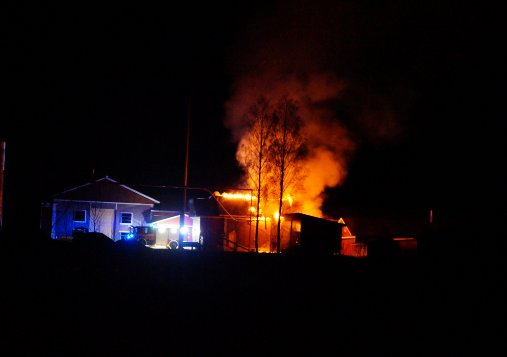 en stor husbrand
