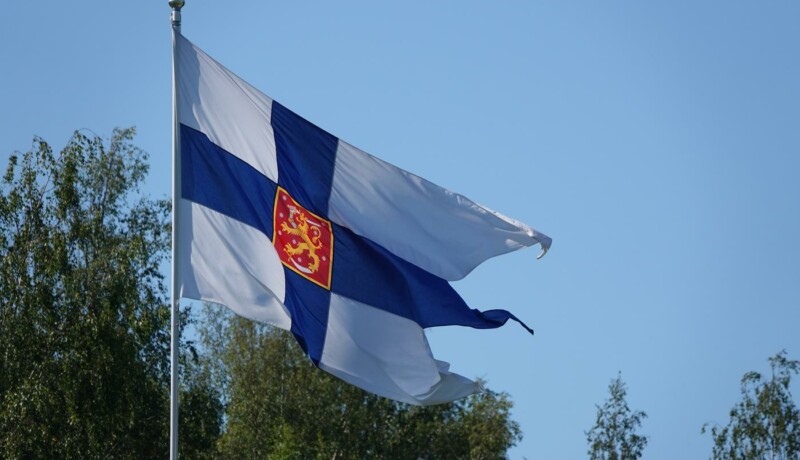 en flagga