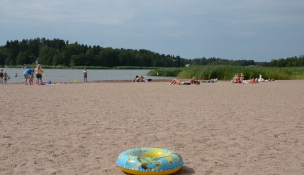 badring på strand