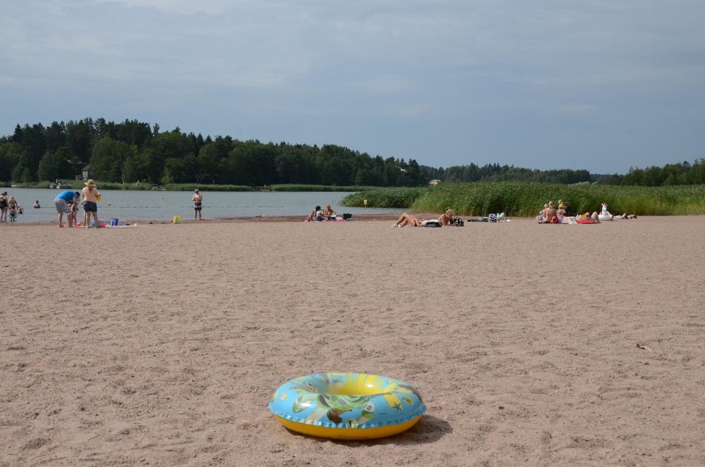 badring på strand