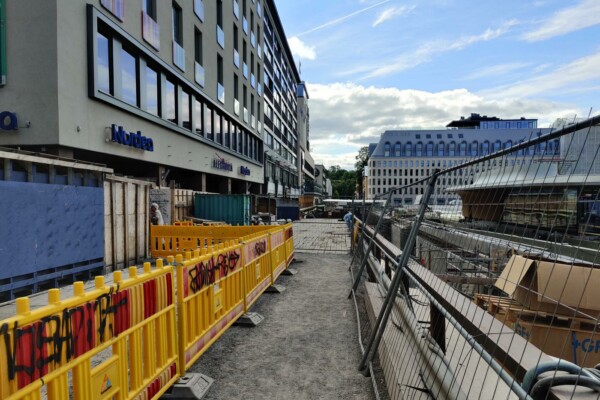 Passagegång på Salutorget