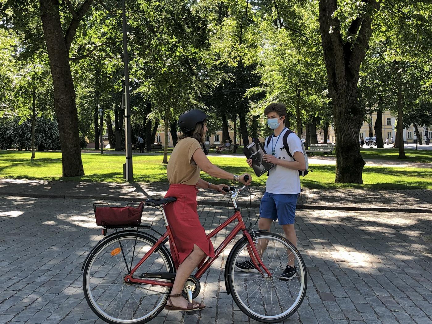 cyklist och fejssare