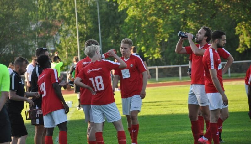 fotbollslag har drickapaus