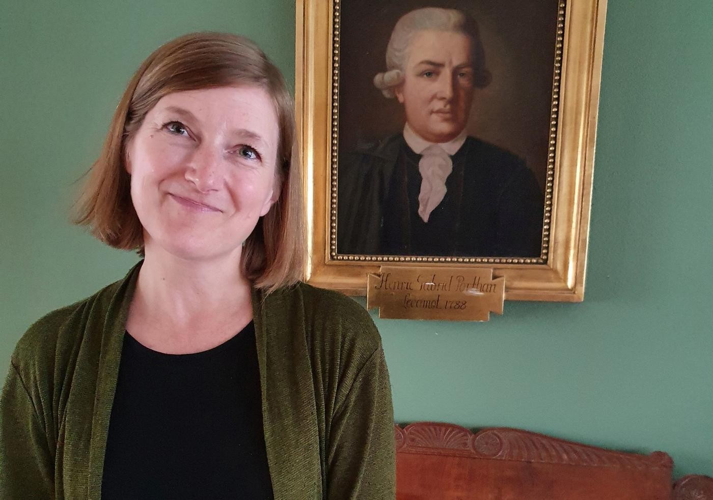Leende kvinna.