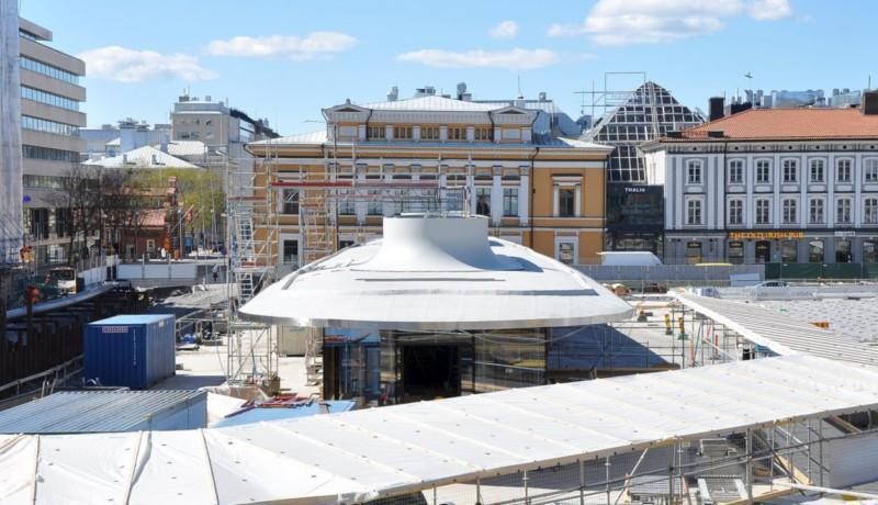 Salutorgets byggarbetsplats i Åbo