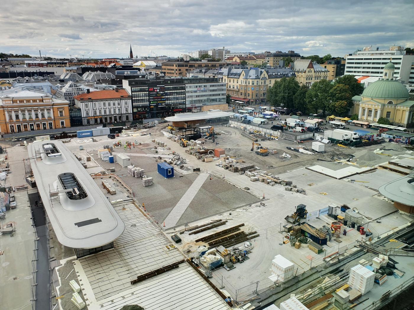 vy över Salutorget i åbo