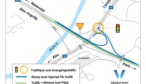 Karta över nya vägar
