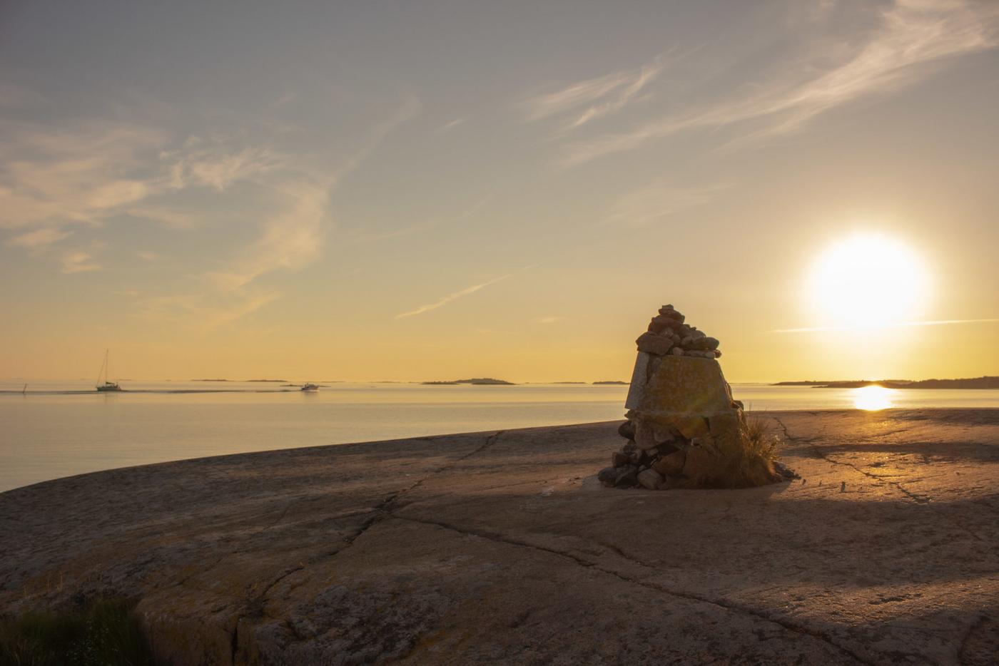 bergsklack och hav