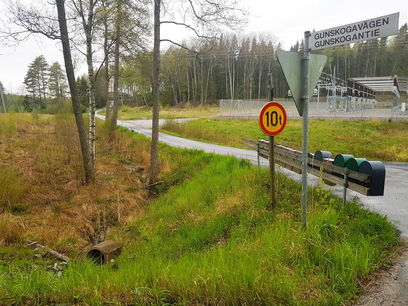 väg på landsbygden