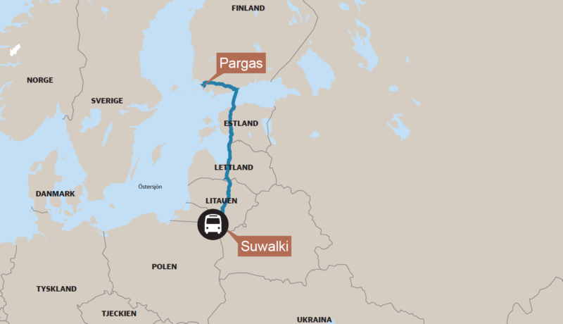 en karta över europa
