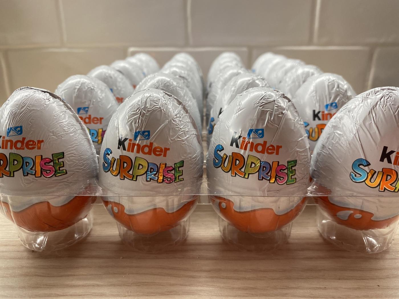 Chokladägg i en ask.