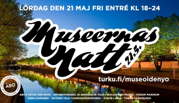 En affisch med texten Museernas natt.