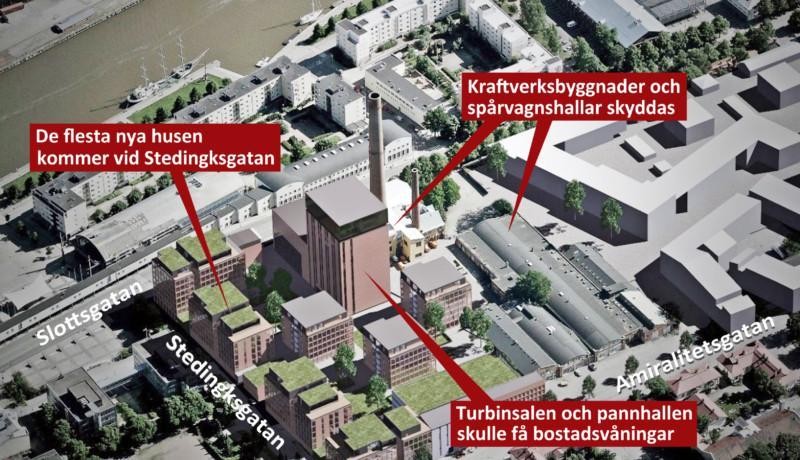 Skiss på hus kvarter kunde byggas om i Åbo