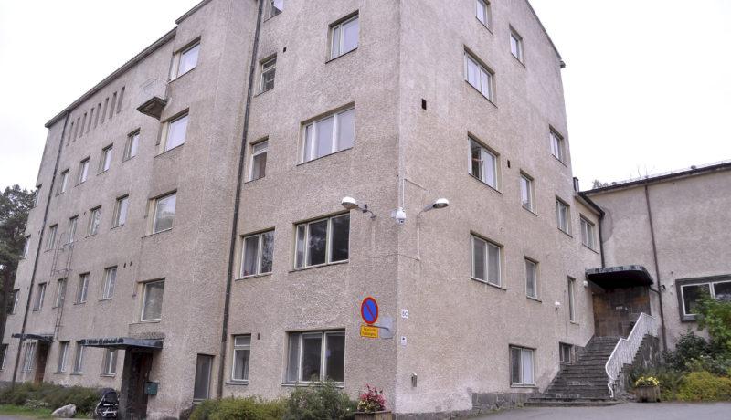 ett grått hus