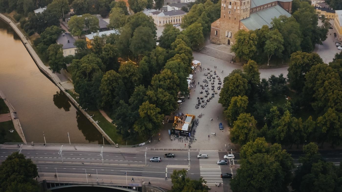 flygbild av Domkyrkoskvären