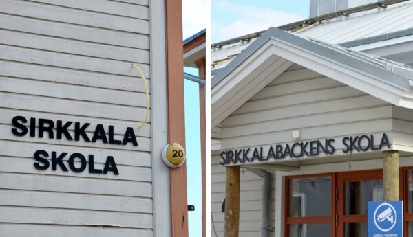 Bildkollage av två trähusskolor
