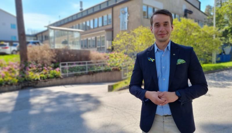 Henrik Wickström vid Raseborgs sjukhus.