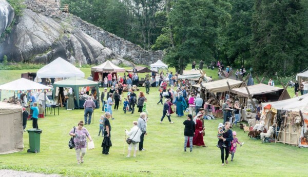 Evenemanget Medeltid på Raseborg.